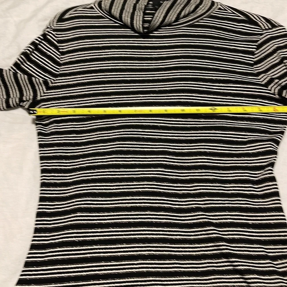 NWOT Ann Taylor Striped Turtleneck - size small - Picture 3 of 8